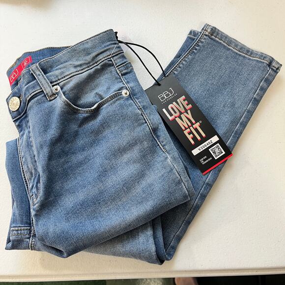 NWT BBJ Light Stonewashed Women's Boom Boom Jeans Size 5/27 High Rise - Picture 1 of 6